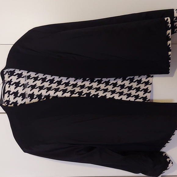 Tahari by Arthur S. Levine Houndstooth Print Blazer Size 24W - Picture 7 of 9